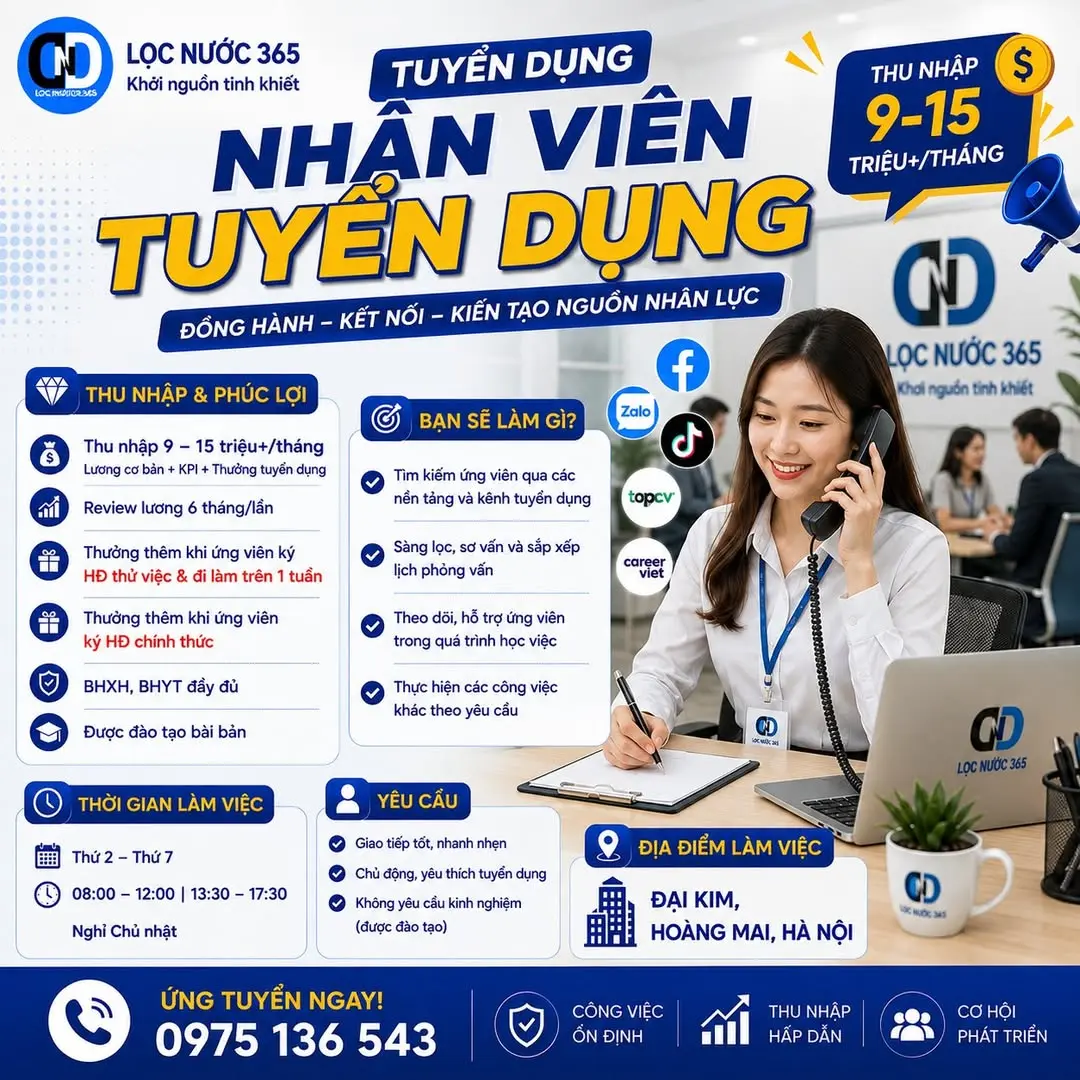 NHÂN VIÊN TUYỂN DỤNG