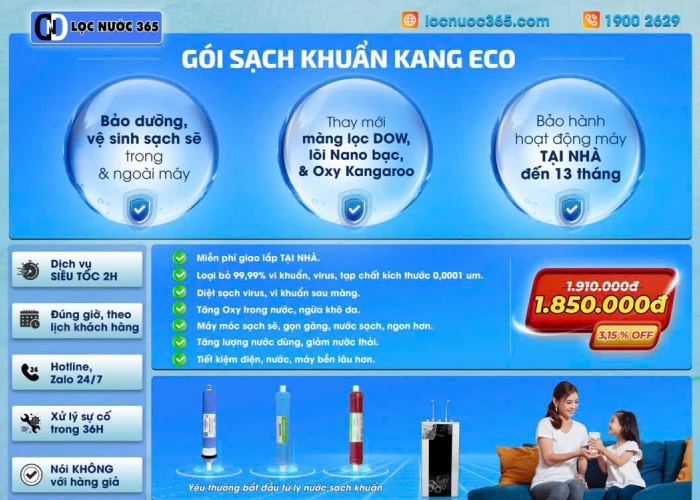GÓI SẠCH KHUẨN KANG ECO