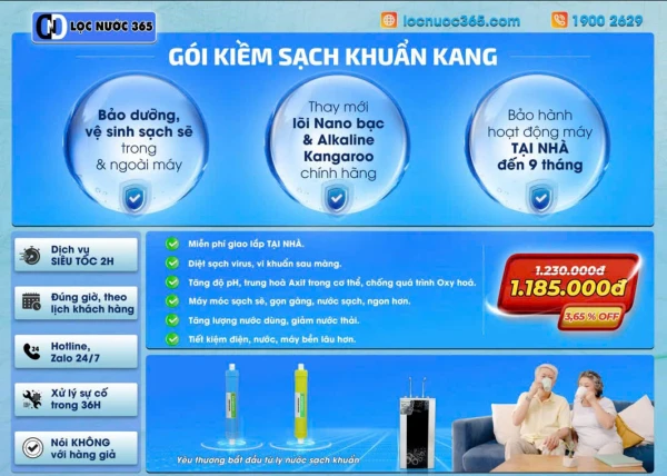 GÓI KIỀM SẠCH KHUẨN KANG