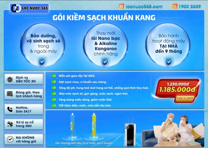 GÓI KIỀM SẠCH KHUẨN KANG