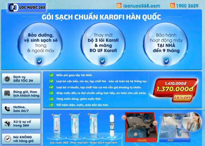 GÓI SẠCH CHUẨN KAROFI HÀN QUỐC