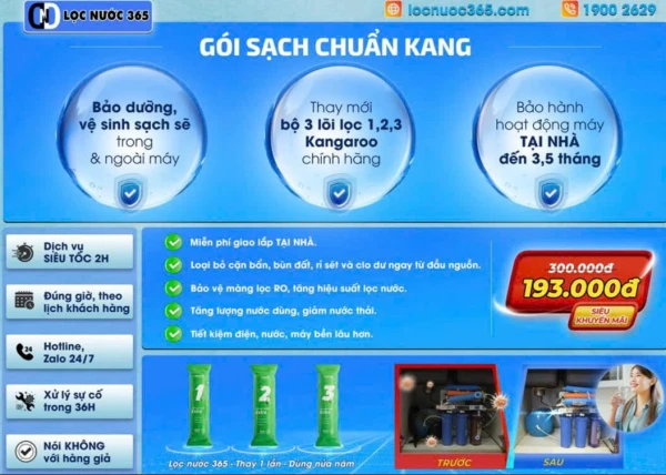GÓI SẠCH CHUẨN KANG CHÍNH HÃNG