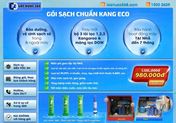 GÓI SẠCH CHUẨN KANG ECO