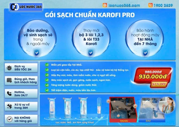 GÓI SẠCH CHUẨN KAROFI PRO