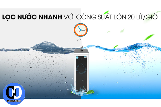 Công suất lọc lớn cho ra nước nhanh